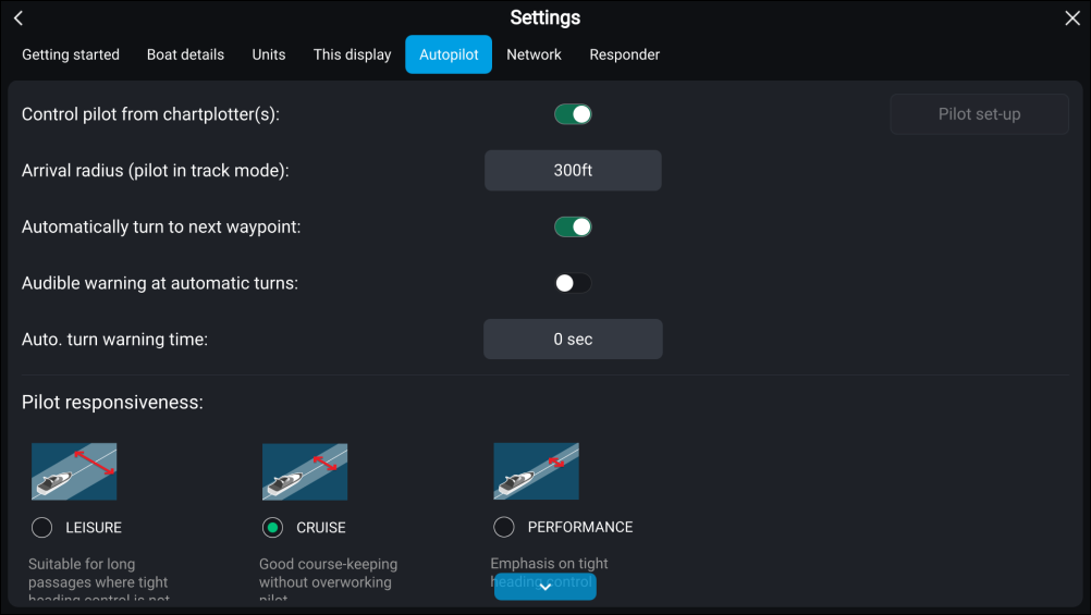 Autopilot control overview